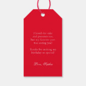 ラディバグ誕生日ありがとう ギフトタグ (裏面)