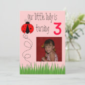 ラディバグ誕生日の招待 招待状 (スタンド正面)