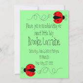 ラディバグ誕生日の招待 招待状 (裏面)