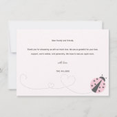 ラディバグ誕生日サンキューカード サンキューカード (裏面)