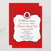 ラディバグ誕生日パーティーの招待 招待状 (正面/裏面)