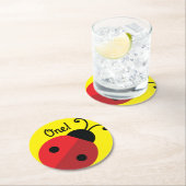 ラディバグ誕生日パーティー ラウンドペーパーコースター (インサイチュ)