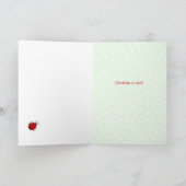 ラディバグ誕生日ポルトガルカスタム文字 カード (内部)