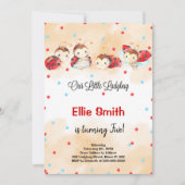 ラディバグ誕生日招待状 招待状 (正面)