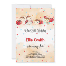 ラディバグ誕生日招待状