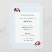 ラディバグ誕生日 招待状 (正面/裏面)