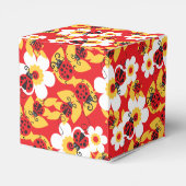 ラディバグ赤いパターン(の模様が)ある子供のパーティーまたはイースターボックス フェイバーボックス (裏面サイド)