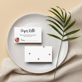 ラディバグ赤ちゃんシャワーおむつラッフル エンクロージャーカード