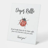 ラディバグ赤ちゃんシャワーおむつラッフル 台座サイン (正面)