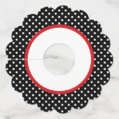 ラディバグ赤ちゃんシャワーまたは誕生日パーティー ワイングラスタグ (裏面)