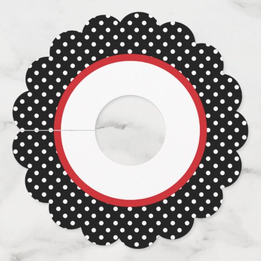 ラディバグ赤ちゃんシャワーまたは誕生日パーティー ワイングラスタグ (裏面)