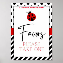 ラディバグ赤ちゃんシャワーサイン ポスター