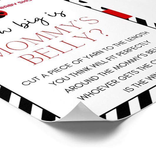 ラディバグ赤ちゃんシャワーサイン ポスター (角)