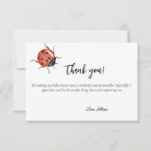 ラディバグ赤ちゃんシャワー サンキューカード (正面)