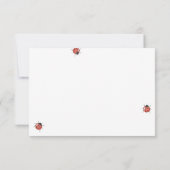 ラディバグ赤ちゃんシャワー サンキューカード (裏面)