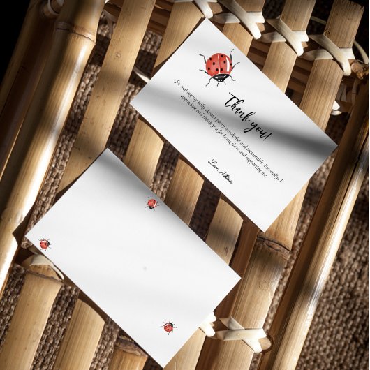 ラディバグ赤ちゃんシャワー サンキューカード