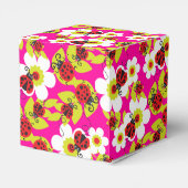 ラディバグ赤ピンクパターン子供パーティーギフトボックス フェイバーボックス (裏面サイド)