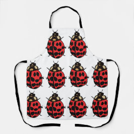ラディバグ赤黒昆虫ラディバグ エプロン