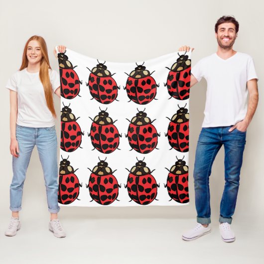 ラディバグ赤黒昆虫ラディバグ フリースブランケット (インサイチュ)