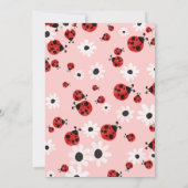 ラディバグ1stベビーガール誕生日招待状 招待状 (裏面)