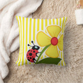 ラディバグ;オレオリンストライプイエローストライプの; クッション (ブランケット)