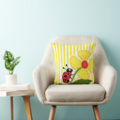 ラディバグ;オレオリンストライプイエローストライプの; クッション (椅子)