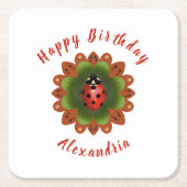 ラディバグ スクエアペーパーコースター (正面)