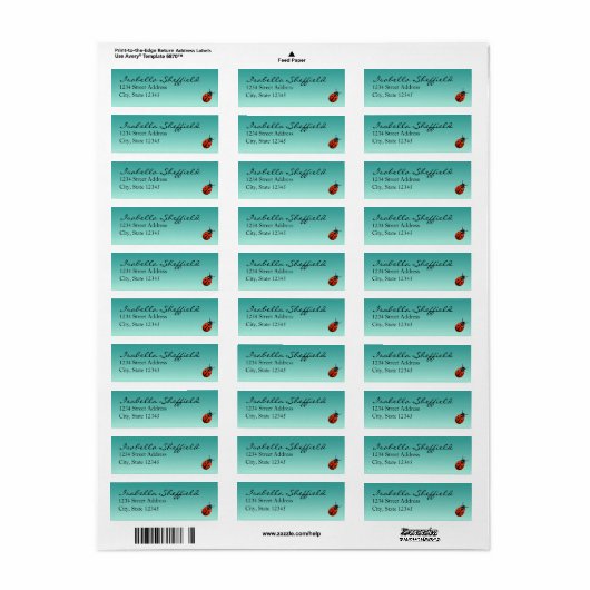 ラディバグ ラベル (フルシート)