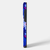 ラディバグ&ワイルドフラワーミッドナイトブルー iPhoneケース (左側面)