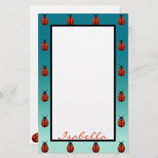 ラディバグ 便箋 (正面/裏面)