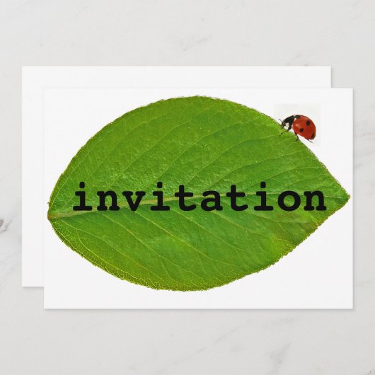 ラディバグ 招待状 (正面/裏面)