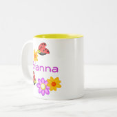 ラディバグ/花 ツートーンマグカップ (正面左)