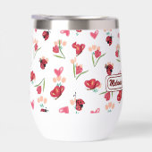 ラディバグ、蝶とチューリップのハートパターン (右面)