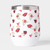 ラディバグ、蝶とチューリップのハートパターン (背面)