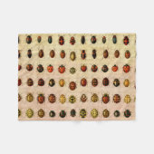 ラディバグLadybirdカブトムシ虫バグ フリースブランケット (正面(横))