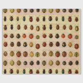 ラディバグLadybirdカブトムシ虫バグ ラッピングペーパー (フラット)