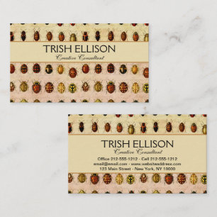 ラディバグLadybirdカブトムシ虫バグ 名刺