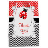 ラディバグLadybird誕生日パーティーありがとう ミディアムペーパーバッグ (正面)