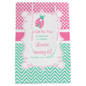 ラディバグLadybird誕生日パーティーありがとう ミディアムペーパーバッグ (裏面)