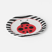 ラディバストライプのグパーティープレート ペーパープレート (アングル)