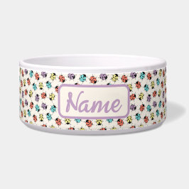 ラディバパーソナライズされたグとのカラフルペットボウル ボウル