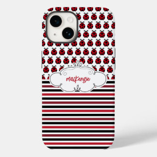 ラディバパーソナライズされたグとストライプ電話ケース Case-Mate iPhone 14ケース
