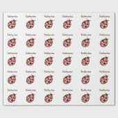 ラディバパーソナライズされたグ誕生日パーティラッピング紙 ラッピングペーパー (フラット)