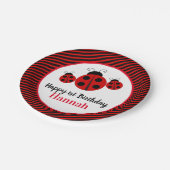 ラディバパーソナライズされたグ1歳の誕生日 ペーパープレート (アングル)