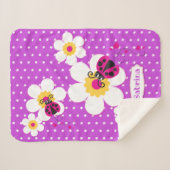 ラディバパーソナライズされたス・レディバード シェルパブランケット (正面(横))