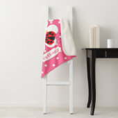 ラディバパーソナライズされたス・レディバード・ピンク・ホワイト シェルパブランケット (インサイチュ)