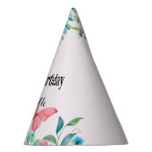 ラディバモダング蝶カラフル花誕生日 パーティーハット (右)