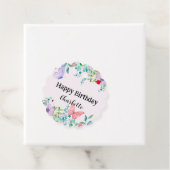 ラディバモダング蝶カラフル花誕生日 フェイバータグ (インサイチュ)