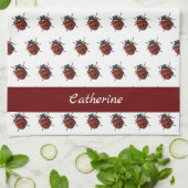 ラディバモノグラムのグ模様 キッチンタオル (折り畳み)