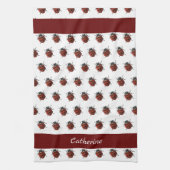 ラディバモノグラムのグ模様 キッチンタオル (縦)